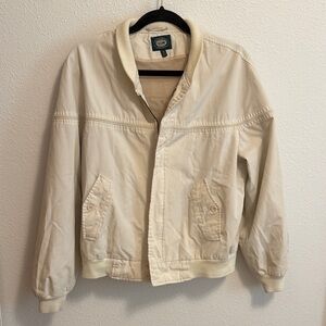 Vintage Men’s Hill & Archer Cream Bomber Jacket